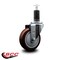 Service Caster 4'' Maroon Poly Wheel Swivel 1-1/4'' Expanding Stem Caster SCC-EX20S414-PPUB-MRN-114 - alternate 3